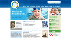 Desktop Screenshot of barndiabetesfonden.se
