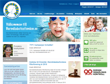 Tablet Screenshot of barndiabetesfonden.se